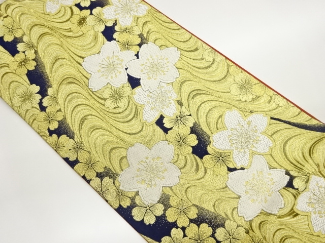 JAPANESE FUKURO OBI / WOVEN SAKURA